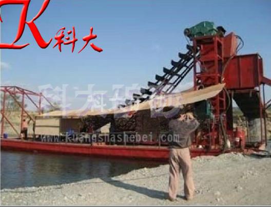 山东（qingzhou）科大自制淘金设备淘金船图片淘金选矿船价格图片