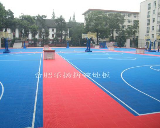 供应室外篮球场拼装地板生产