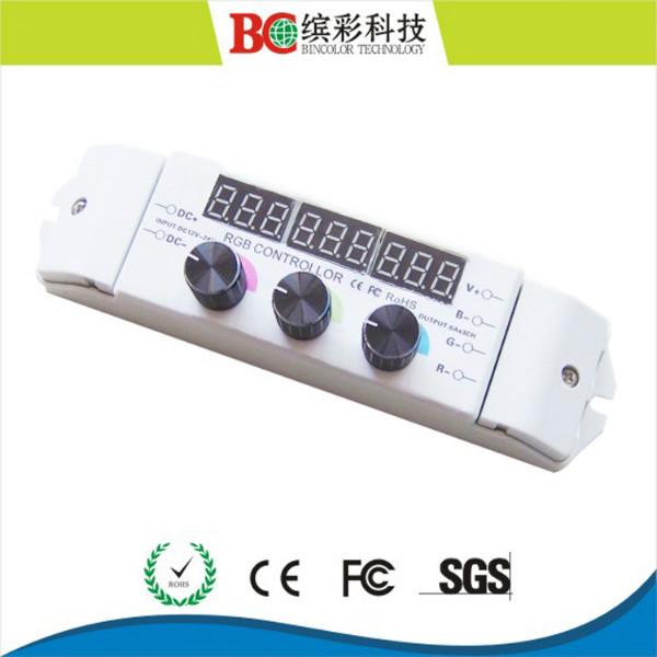 供应灯带七彩控制器LED恒压RGB3通道色彩控制器BC-350-6A
