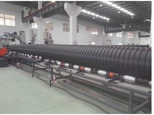 供应乌海直销HDPE钢带增强波纹管，PE大口径钢带增强波纹管厂家
