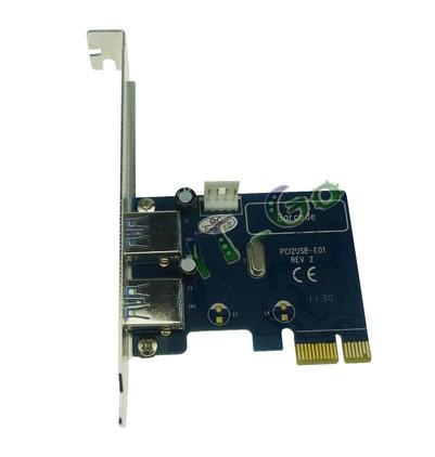 供应 PCI-E转USB3.0转接卡 双口USB3.0