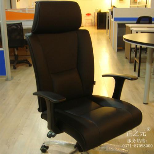 河南办公家具—中班椅金属架构，真皮包覆使用灵活办公必备图片