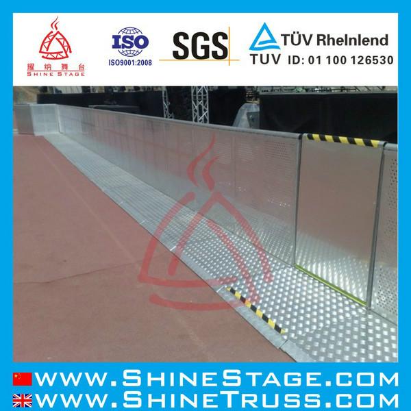 广州耀纳专业生产铝合金护栏、演出隔离护栏、防爆栏图片