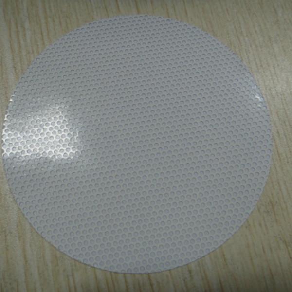 供应PVC圆孔网格布（自粘）贴窗面料