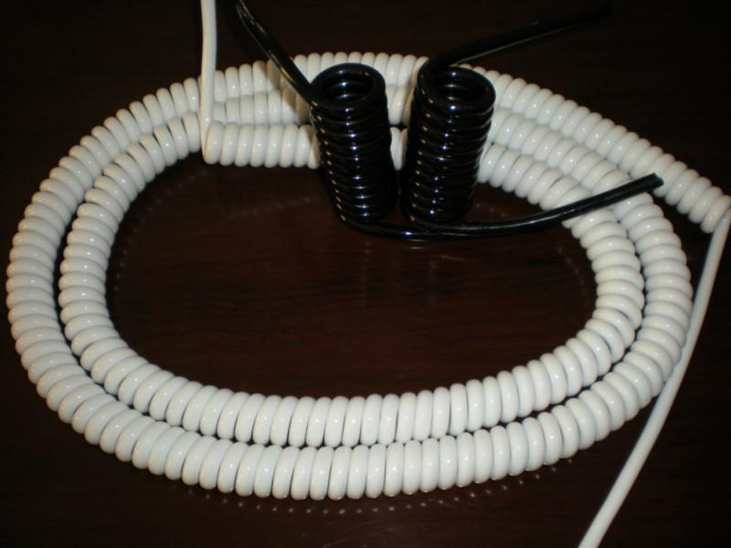 供应小螺旋线电源电缆 2芯0.5平方 3芯1.5平方