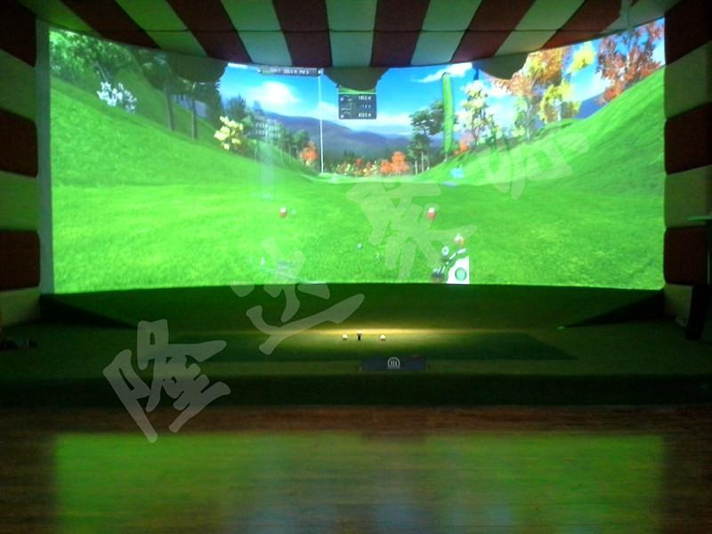 供应室内模拟高尔夫三屏