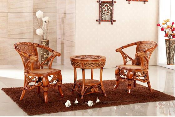 藤木桌椅天然印尼藤木条桌椅组合批发