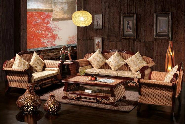 供应藤式家具印尼藤沙发真藤木藤条沙发图片