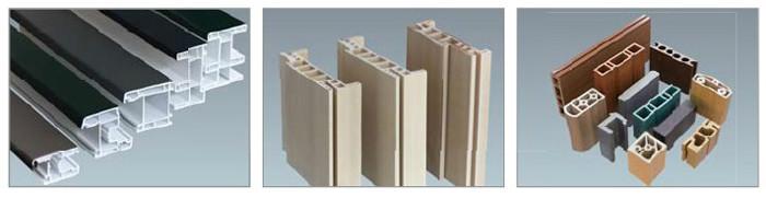 供应哪里的PVC木塑板材生产线最好首选上海金纬集团品牌厂家直销，优质PVC木塑中空门板挤出生产线图片价格