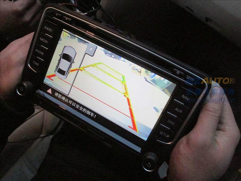 大众帕萨特加装德赛西威NAV518导航GPS导航