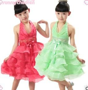 供应儿童舞蹈服演出服装女童演出服