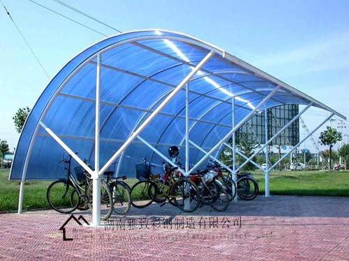 供应吉水县钢筋棚、钢筋棚多少钱一平方、停车雨棚、自行车棚