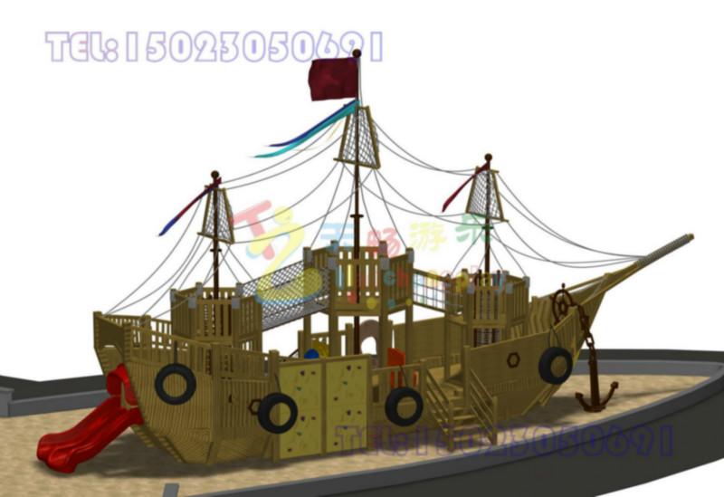 龙湖地产大型木质海盗船施工单位,重庆景观木质海盗船,重庆新型玩具海盗