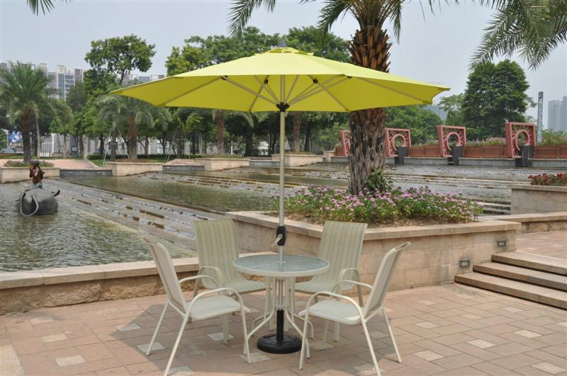 供应米兰中柱伞， 户外遮阳伞，铝合金太阳伞， 庭院花园别墅伞图片