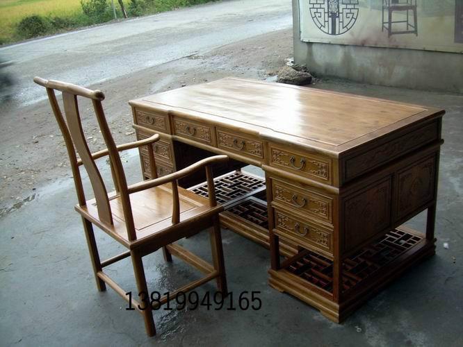 供应仿古家具书桌/中式榆木家具/厂家直销/款式多/纯实木家具