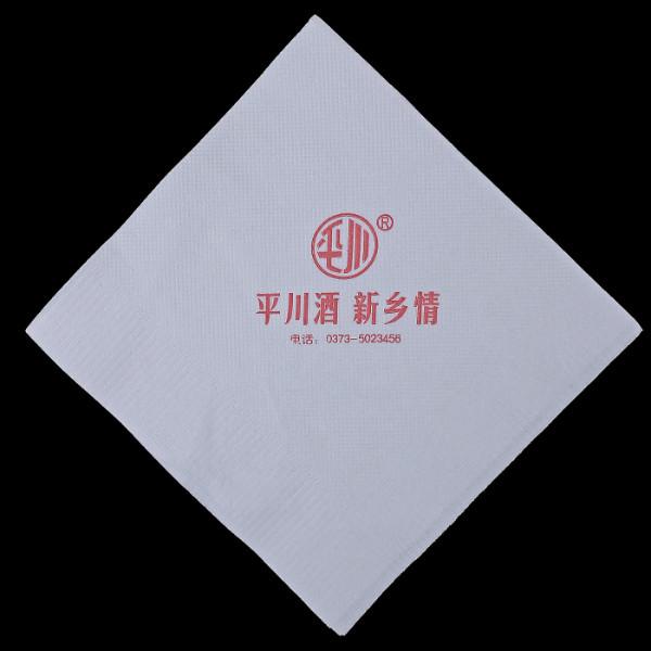 供应用于打造品牌专用的郑州加字餐巾纸生产订做厂家