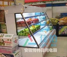 供应用于水果保鲜的水果风幕柜黄石哪里有卖的 超市酸奶风幕柜 保鲜陈列柜