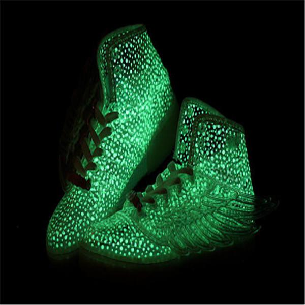 供应五星行男士发光鞋发光鞋价格发光鞋效果会发光的鞋