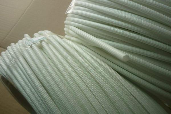 供应白色自熄管，厂家直销白色玻纤管，广东厂家直销纤维管图片