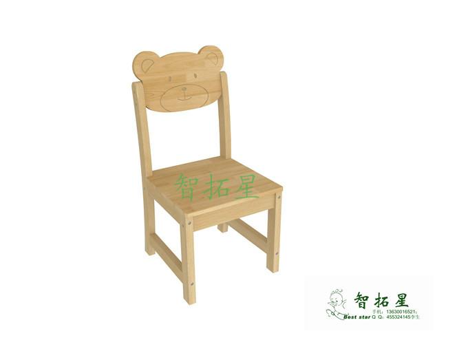 供应智拓星幼儿家具丨实木卡通椅子