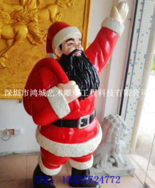 深圳玻璃钢圣诞老人雕塑加工厂批发