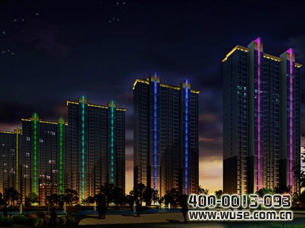 北京市石油家园楼体亮化工程五色领先厂家