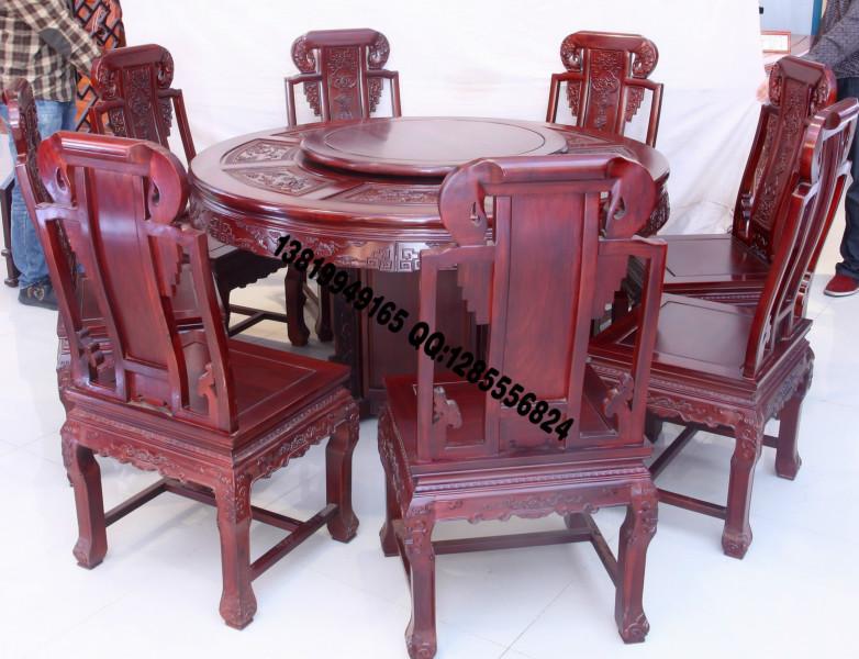 供应红木家具圆桌，非洲酸枝圆桌，古典明清家具图片