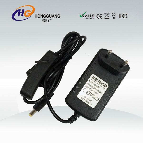 供应12V2A欧规插墙式电源 led电源适配器图片