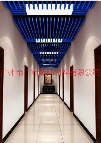供应走廊吊顶铝方通,30底70高蓝色铝方通,木纹铝方通,造型吊顶铝方通天花