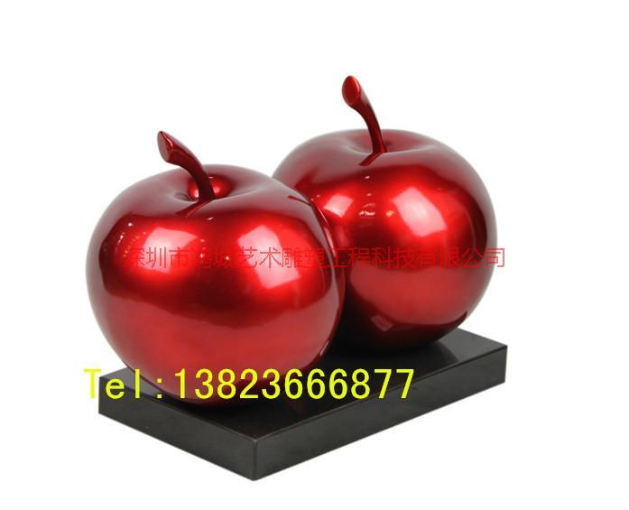 深圳市玻璃钢仿真苹果雕塑价格厂家农场庄园玻璃钢仿真苹果雕塑价格