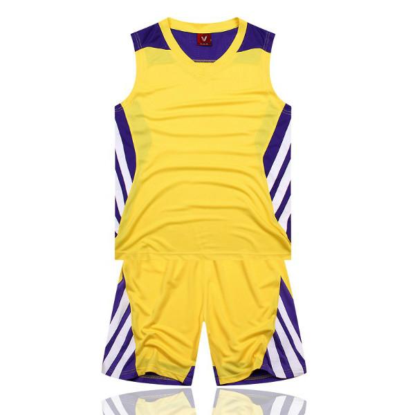 供应广州2015新款女款篮球服套装 男女同款情侣套装球衣
