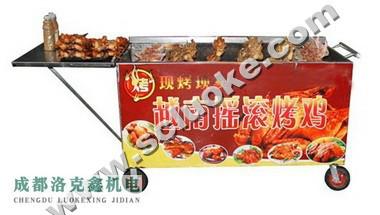 供应越南转动炭烤鸡炉价格图片