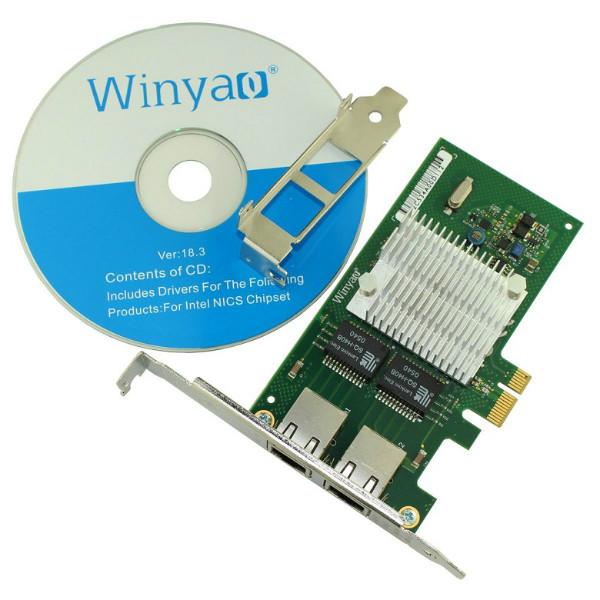 供应WY580T PCIe X1双口千兆网卡 intel82580台