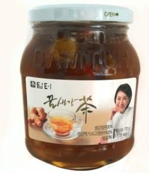 韩国丹特牌蜂蜜生姜茶果味茶770g批发