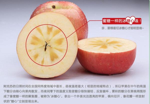 郑州市新疆红旗坡农场冰糖心苹果批发订购厂家