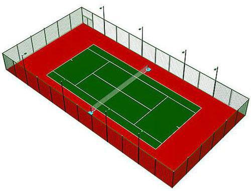 丙烯酸网球场建设_塑胶网球场施工_亚强体育图片