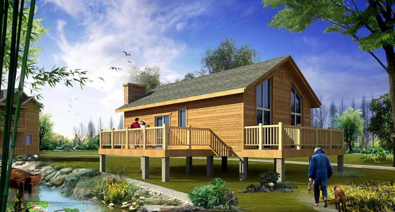 供应用于木屋设计|木屋施工|木屋预算的木屋木别墅木结构制品图片