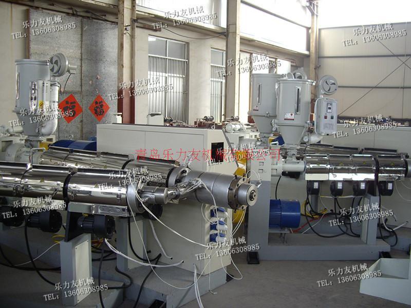 乐力友供应地暖管生产的pert地暖管/ppr管设备制造，地暖管挤出机器供应商