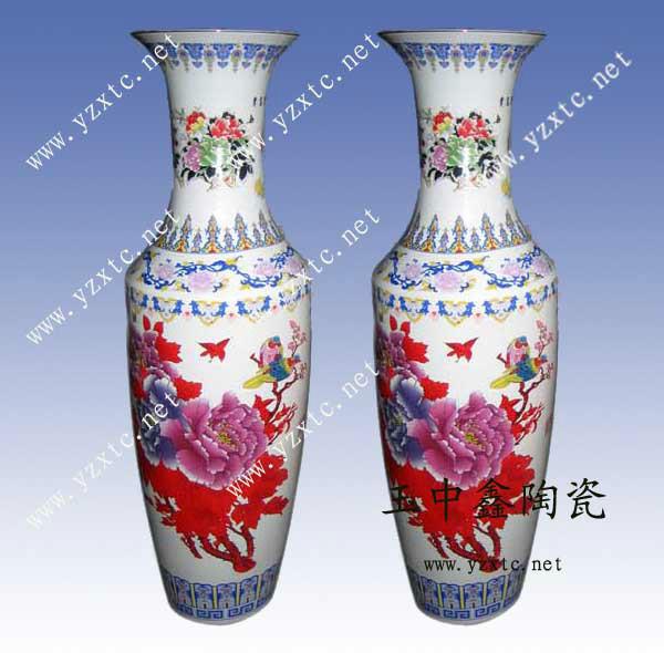 供应陶瓷花瓶工艺大花瓶彩绘大花瓶