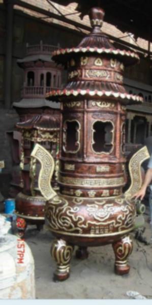 供应圆形铜雕香炉，铸铁香炉，大小香炉，禅寺香炉