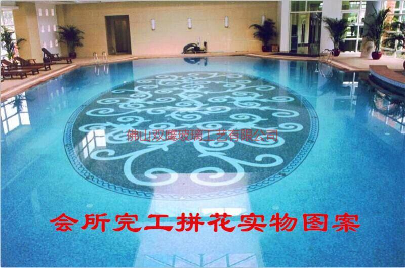 供应用于泳池设计的拼图马赛克，用于工程房地产游泳池拼图马赛克