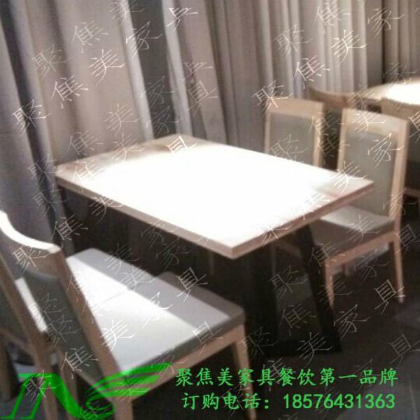 供应中餐厅家具 水曲柳实木餐桌 深圳聚焦美家具