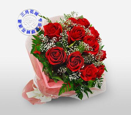 供应国际鲜花速递迪拜玫瑰花送国外图片