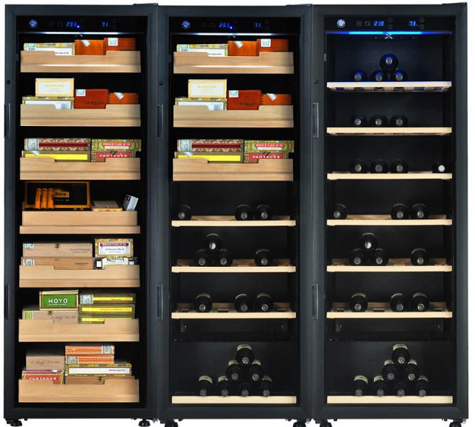供应欧式组合实木恒温恒湿雪茄柜红酒柜进口压缩机节能多功能葡萄酒展示柜