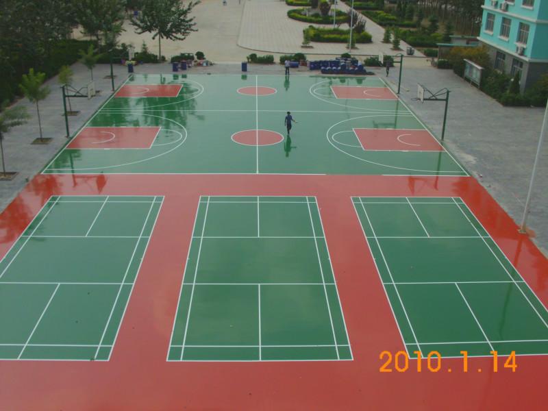 供应篮球场地板喷漆，网球场表面的涂料、丙烯酸看台地坪漆造价
