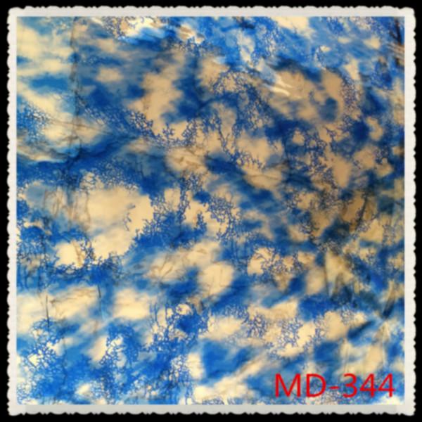 供应用于服装印花的梅花牌MD-344蓝色布料牛仔裤烫金纸 龙记烫金纸 毛衣烫金纸
