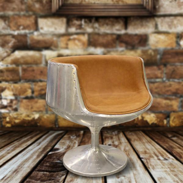 供应铝皮玻璃钢椅,LOFT风格铝皮酒杯椅 油腊皮复古休闲椅 大师铝皮酒杯椅