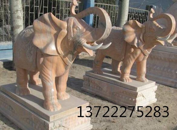 供应石雕大象价格   汉白玉大象