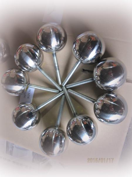供应用于组装配件装饰的带螺丝不锈钢圆球 空心球
