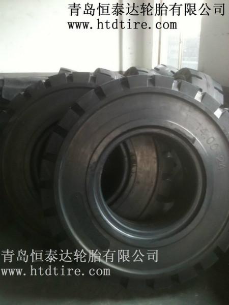 实心轮胎1400-24拖车工程胎批发